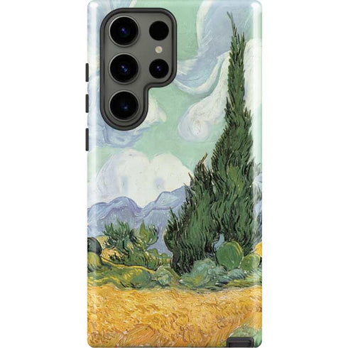 van Gogh - Wheatfield with Cypresses by Van Gogh Galaxy S23 Ultra Pro Case