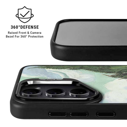 van Gogh - Wheatfield with Cypresses by Van Gogh Galaxy S25 Kickstand Case