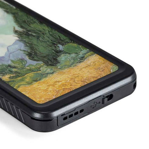 van Gogh - Wheatfield with Cypresses by Van Gogh Galaxy S24 Plus Waterproof Case
