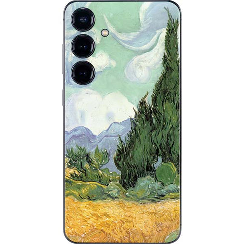 van Gogh - Wheatfield with Cypresses by Van Gogh Galaxy S25 Skin
