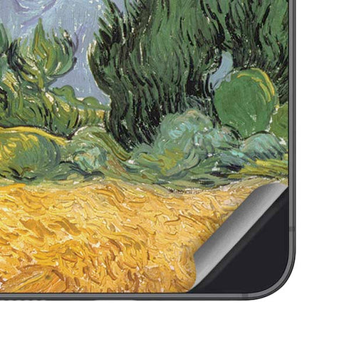 van Gogh - Wheatfield with Cypresses by Van Gogh Galaxy S25 Skin
