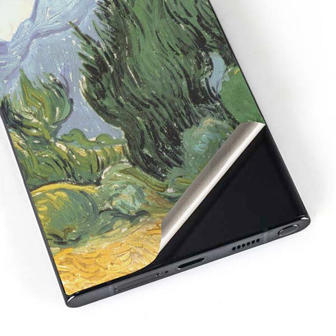 van Gogh - Wheatfield with Cypresses by Van Gogh Galaxy S24 Ultra Skin