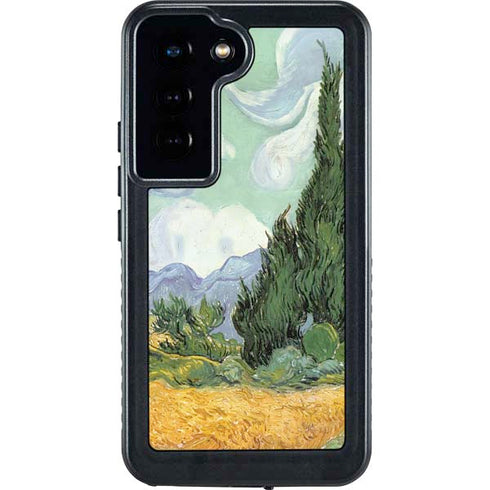 van Gogh - Wheatfield with Cypresses by Van Gogh Galaxy S24 Waterproof Case