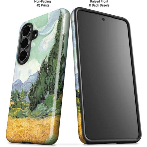 van Gogh - Wheatfield with Cypresses by Van Gogh Galaxy S26 Impact Case