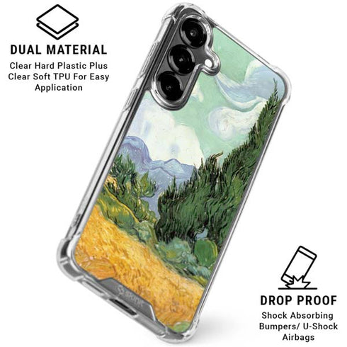 van Gogh - Wheatfield with Cypresses by Van Gogh Galaxy S26 Plus Clear Case