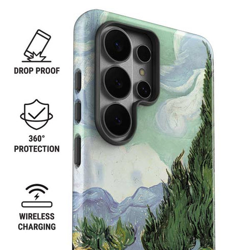 van Gogh - Wheatfield with Cypresses by Van Gogh Galaxy S26 Ultra Impact Case