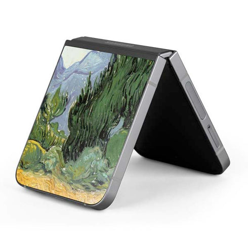 van Gogh - Wheatfield with Cypresses by Van Gogh Galaxy Z Flip6 Skin