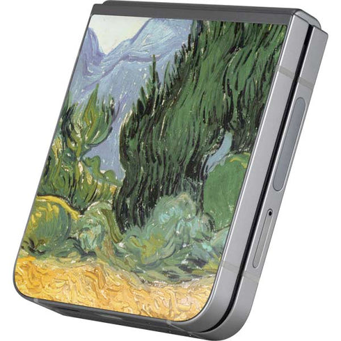 van Gogh - Wheatfield with Cypresses by Van Gogh Galaxy Z Flip6 Skin