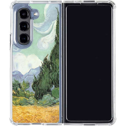 van Gogh - Wheatfield with Cypresses by Van Gogh Galaxy Z Fold5 5G Clear Case