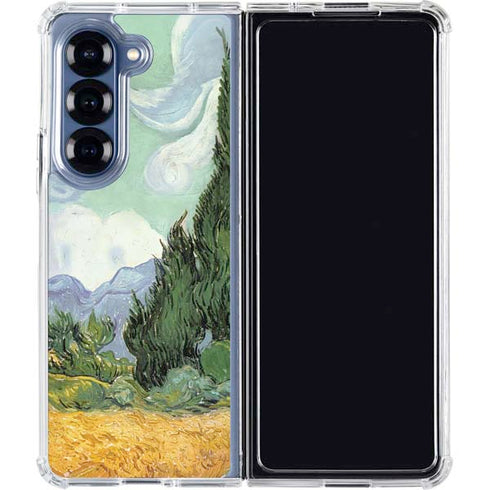 van Gogh - Wheatfield with Cypresses by Van Gogh Galaxy Z Fold6 Clear Case