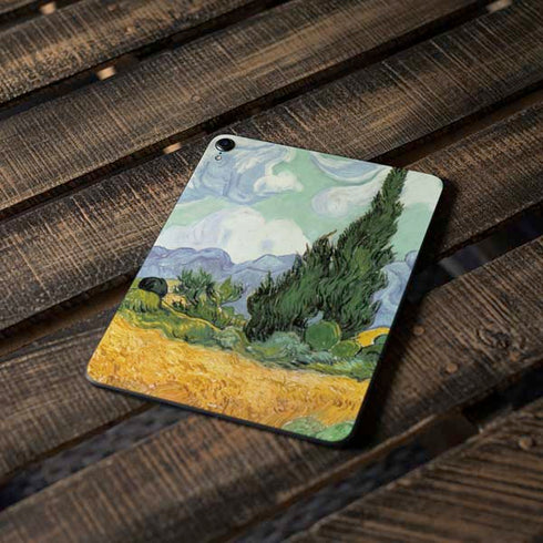 van Gogh - Wheatfield with Cypresses by Van Gogh Apple iPad Pro Skin