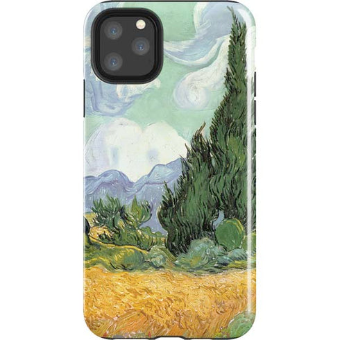 van Gogh - Wheatfield with Cypresses by Van Gogh iPhone Cases