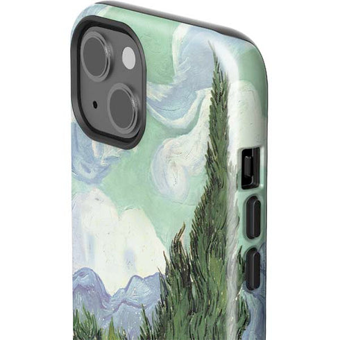 van Gogh - Wheatfield with Cypresses by Van Gogh iPhone 15 Impact Case