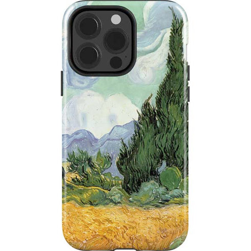 van Gogh - Wheatfield with Cypresses by Van Gogh iPhone 15 Pro Impact Case