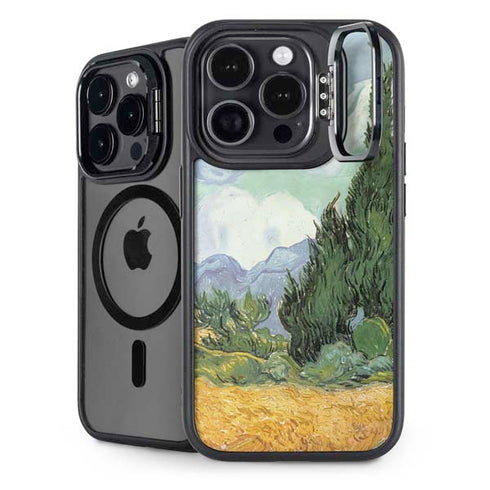 van Gogh - Wheatfield with Cypresses by Van Gogh iPhone 15 Pro Kickstand Case