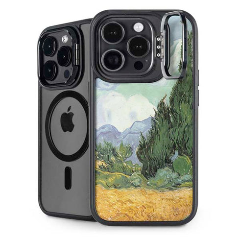 van Gogh - Wheatfield with Cypresses by Van Gogh iPhone 15 Pro Max Kickstand Case