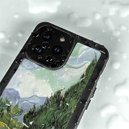 van Gogh - Wheatfield with Cypresses by Van Gogh iPhone 15 Pro Waterproof Case