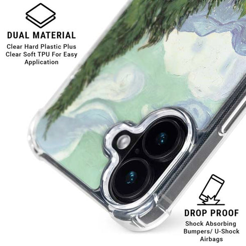 van Gogh - Wheatfield with Cypresses by Van Gogh iPhone 16 Plus Clear Case