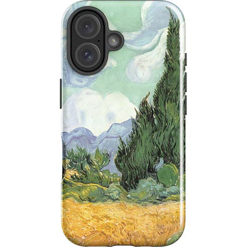 van Gogh - Wheatfield with Cypresses by Van Gogh iPhone 16 Plus Impact Case