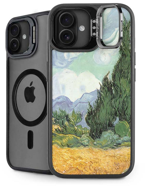 van Gogh - Wheatfield with Cypresses by Van Gogh iPhone 16 Plus Kickstand Case