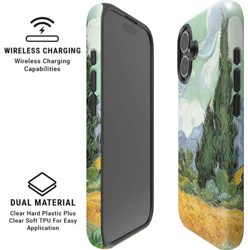 van Gogh - Wheatfield with Cypresses by Van Gogh iPhone 16 Plus Magsafe Impact Case