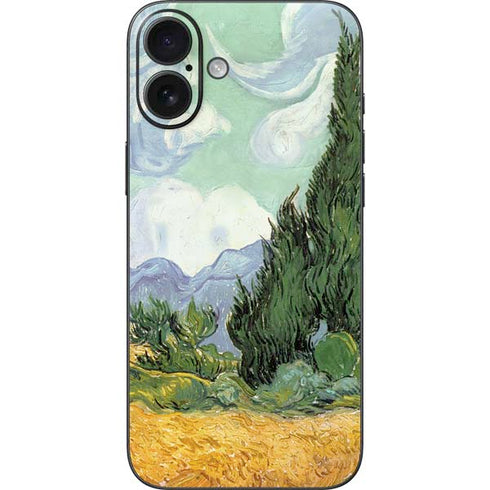 van Gogh - Wheatfield with Cypresses by Van Gogh iPhone 16 Plus Skin