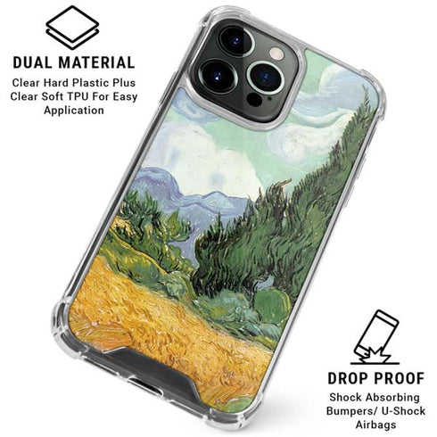 van Gogh - Wheatfield with Cypresses by Van Gogh iPhone 16 Pro Max Clear Case