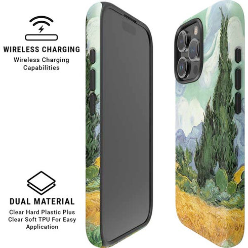 van Gogh - Wheatfield with Cypresses by Van Gogh iPhone 16 Pro Max Magsafe Impact Case