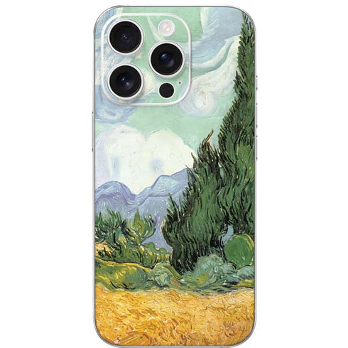 van Gogh - Wheatfield with Cypresses by Van Gogh iPhone 16 Pro Skin