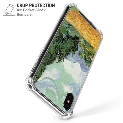 van Gogh - Wheatfield with Cypresses by Van Gogh iPhone X/XS Clear Case
