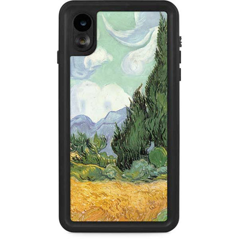 van Gogh - Wheatfield with Cypresses by Van Gogh iPhone Cases
