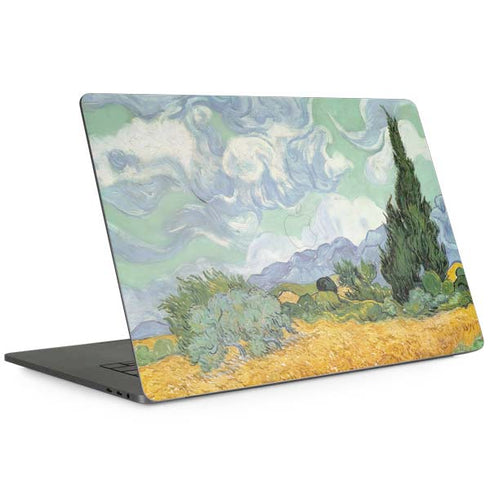 van Gogh - Wheatfield with Cypresses by Van Gogh MacBook Skins