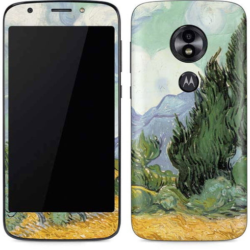 van Gogh - Wheatfield with Cypresses by Van Gogh Moto E5 Play Skin