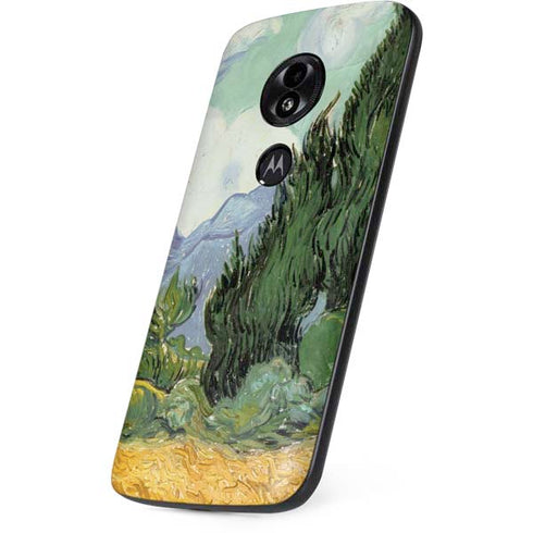 van Gogh - Wheatfield with Cypresses by Van Gogh Moto E5 Play Skin