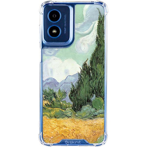 van Gogh - Wheatfield with Cypresses by Van Gogh Moto G 5G (2024) Clear Case