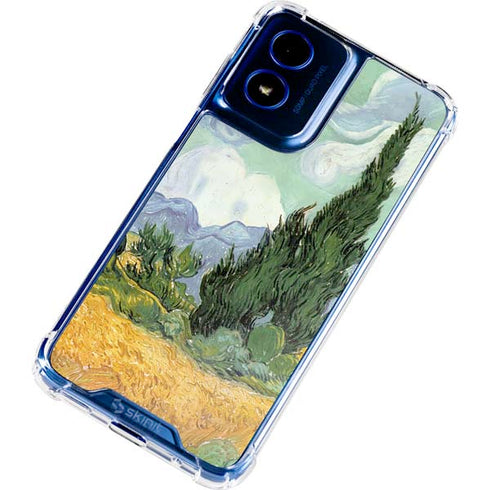 van Gogh - Wheatfield with Cypresses by Van Gogh Moto G 5G (2024) Clear Case