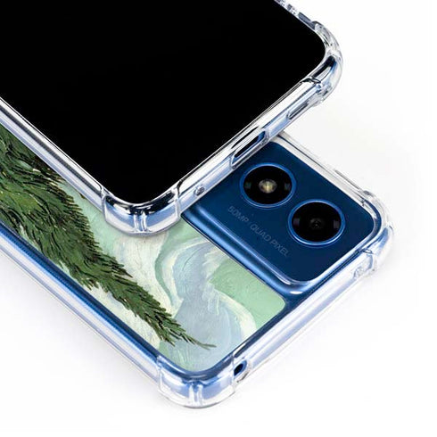 van Gogh - Wheatfield with Cypresses by Van Gogh Moto G 5G (2024) Clear Case
