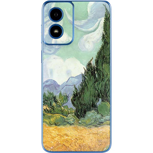 van Gogh - Wheatfield with Cypresses by Van Gogh Moto G Play 4G (2024) Skin