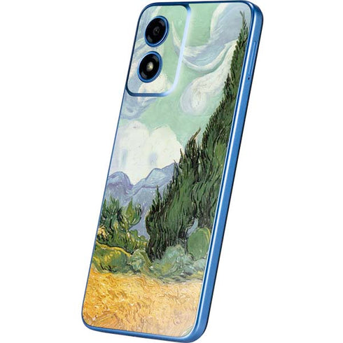 van Gogh - Wheatfield with Cypresses by Van Gogh Moto G Play 4G (2024) Skin