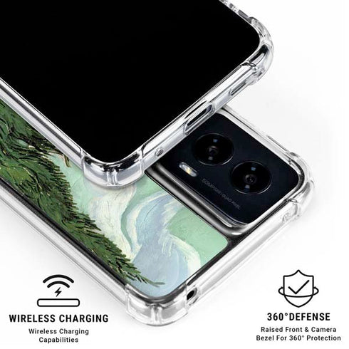 van Gogh - Wheatfield with Cypresses by Van Gogh Moto G Power 5G (2024) Clear Case