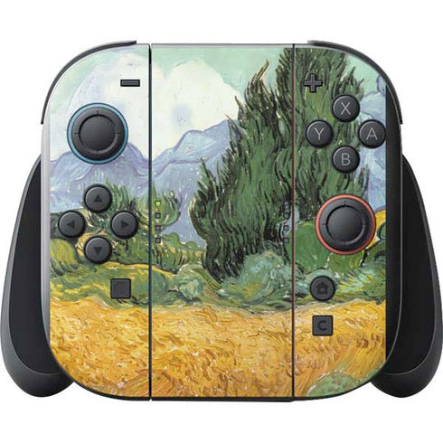 van Gogh - Wheatfield with Cypresses by Van Gogh Nintendo Switch 2 (2025) with Joy-Con Skin
