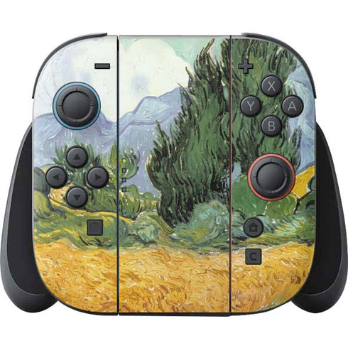 van Gogh - Wheatfield with Cypresses by Van Gogh Nintendo Switch 2 (2025) Joy-Con Controller Skin