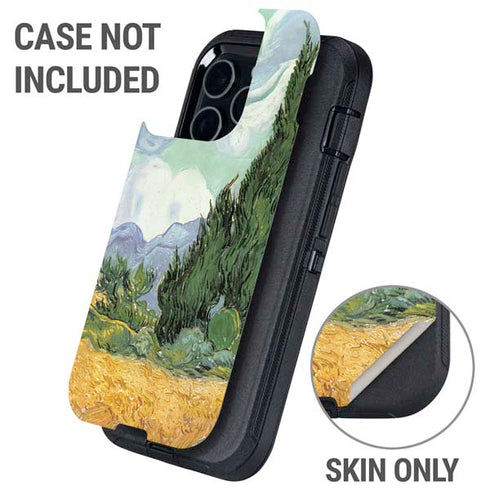 van Gogh - Wheatfield with Cypresses by Van Gogh Otterbox Defender iPhone Skin
