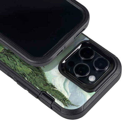 van Gogh - Wheatfield with Cypresses by Van Gogh Otterbox Defender iPhone Skin