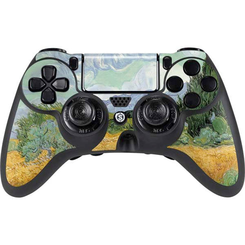van Gogh - Wheatfield with Cypresses by Van Gogh PlayStation PS4 Skins