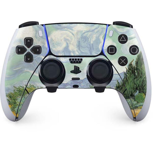 van Gogh - Wheatfield with Cypresses by Van Gogh PlayStation PS5 Skins