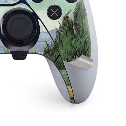 Vincent Van Gogh Wheatfield with Cypresses PS5 DualSense Edge Pro Controller Skin