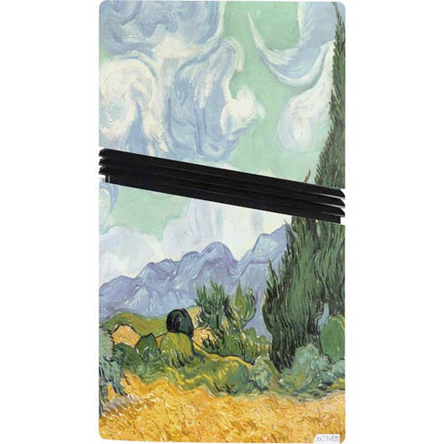 van Gogh - Wheatfield with Cypresses by Van Gogh PS5 Pro Bundle Skin