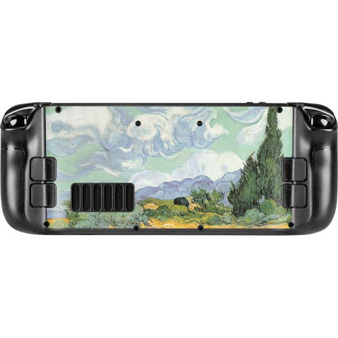 Vincent Van Gogh Wheatfield with Cypresses Steam Deck Handheld Gaming Computer Skin