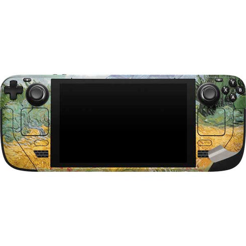 Vincent Van Gogh Wheatfield with Cypresses Steam Deck Handheld Gaming Computer Skin